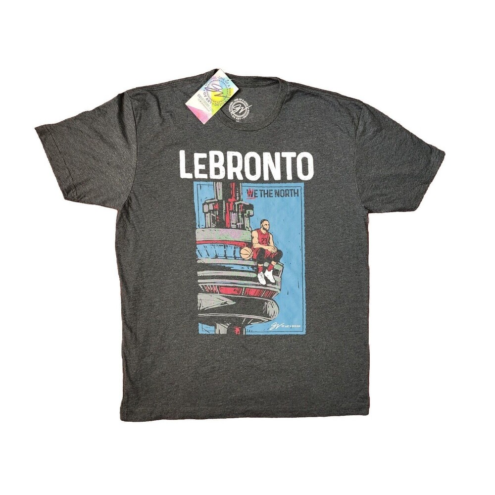 NEW Lebron James LEBRONTO We The North GV Art Original Cleveland XL T-Shirt NWT